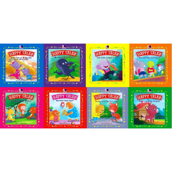 Happy Tales - Story Books For Childrens (Set Of 8 Books)